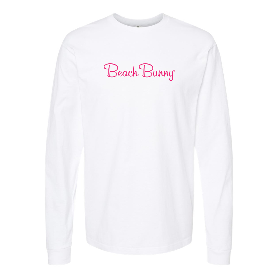 Men's Beach Bunny Logo Cotton Long Sleeve T-Shirt