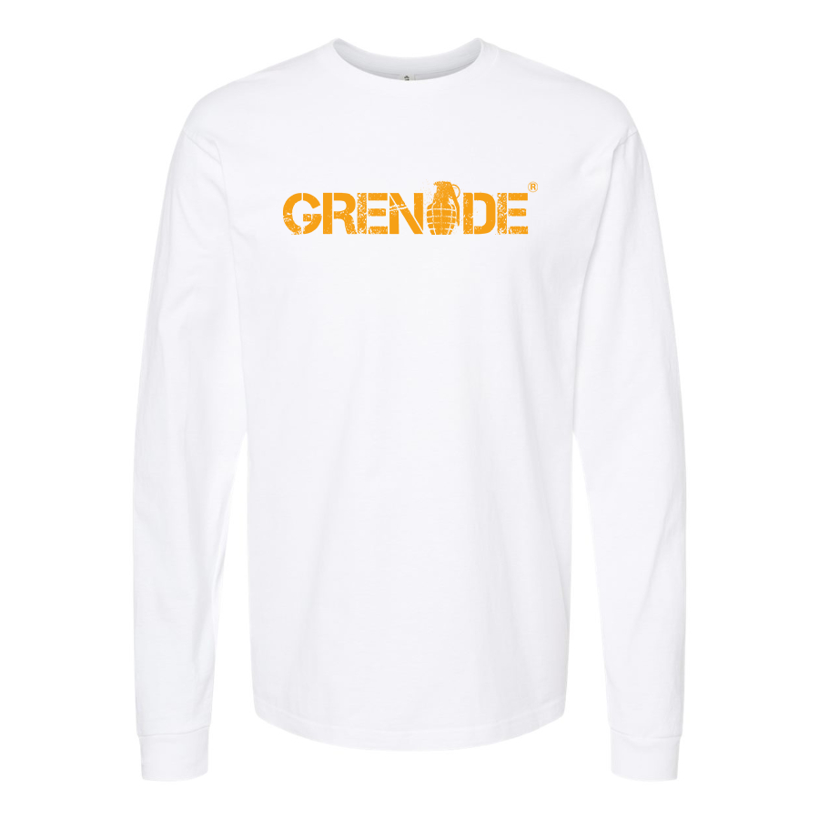 Men's Grenade Logo Cotton Long Sleeve T-Shirt