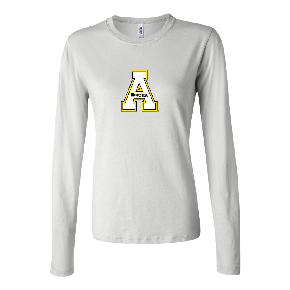 BELLA CANVAS Women’s Appalachian State Mountaineers Jersey Long Sleeve Tee