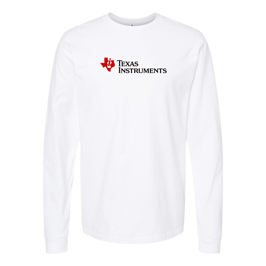 Men's Texas Instruments Logo Cotton Long Sleeve T-Shirt