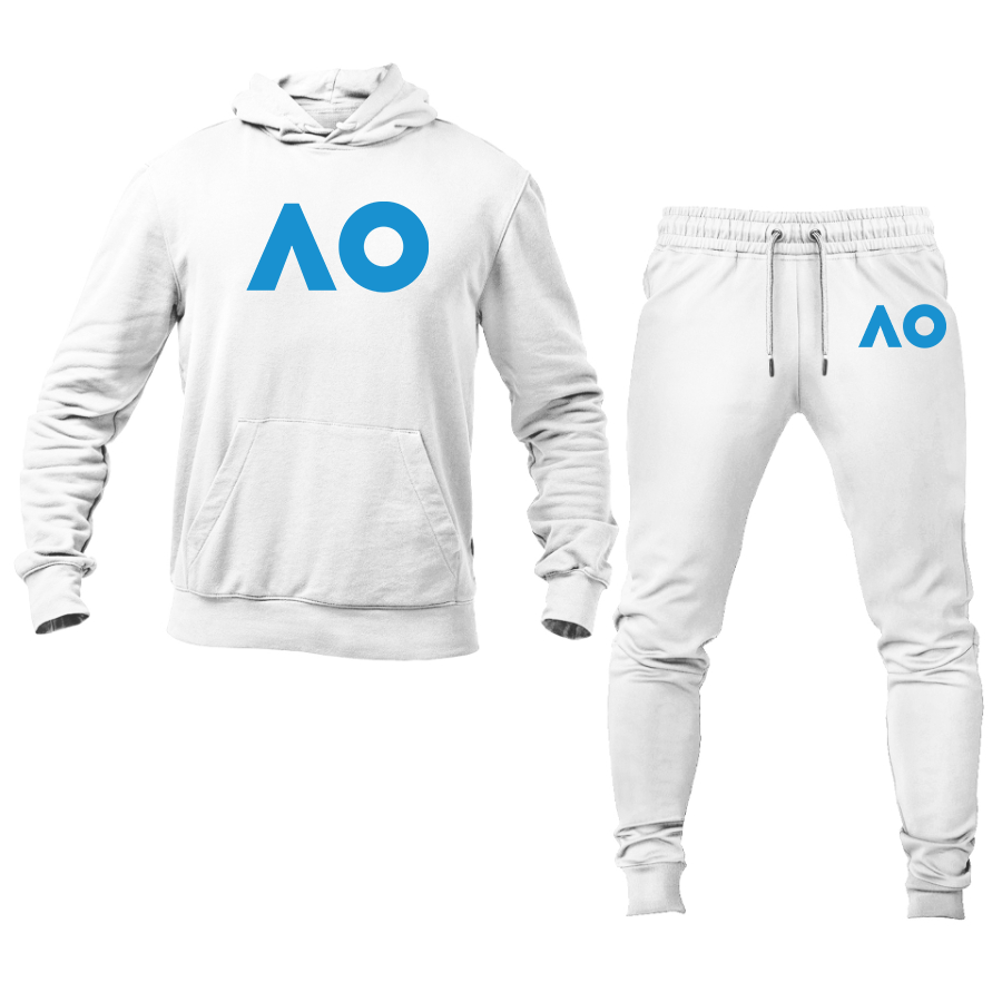 Men's Australian Open Logo Hoodie Joggers Set