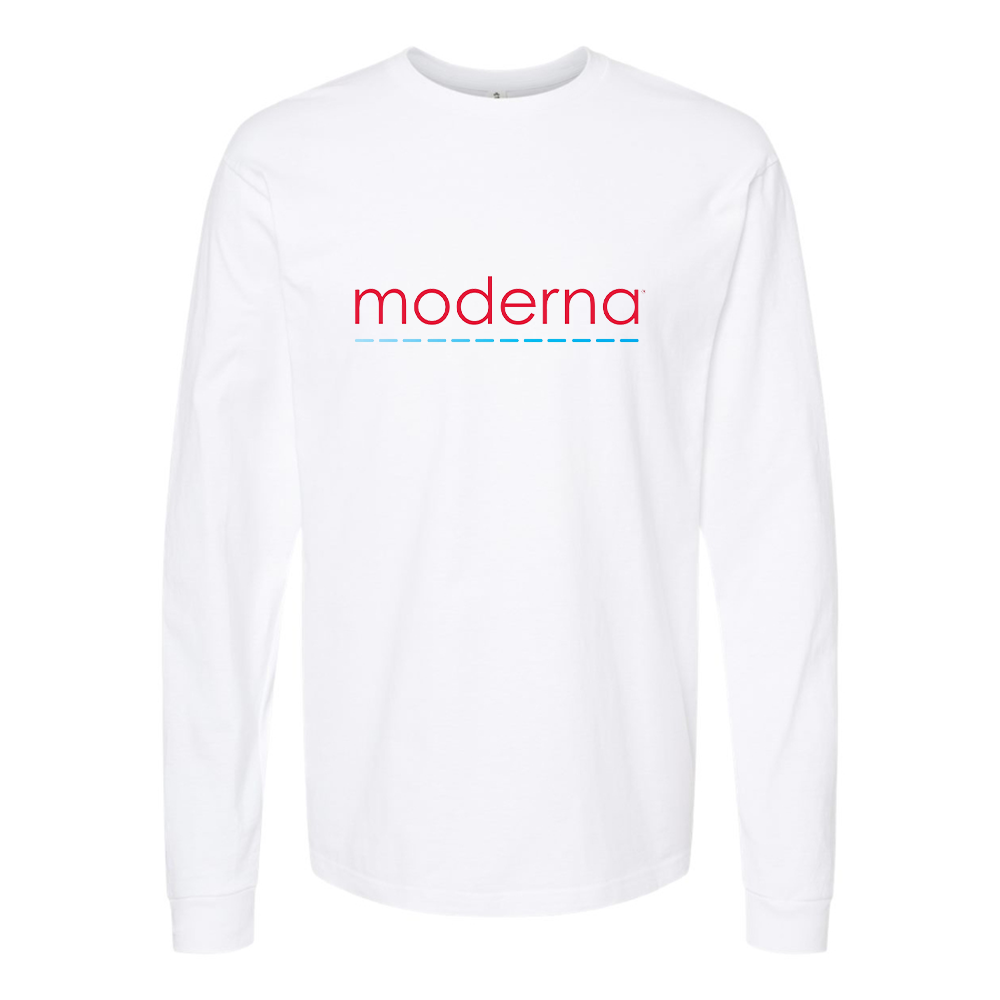 Men's Moderna Logo Cotton Long Sleeve T-Shirt