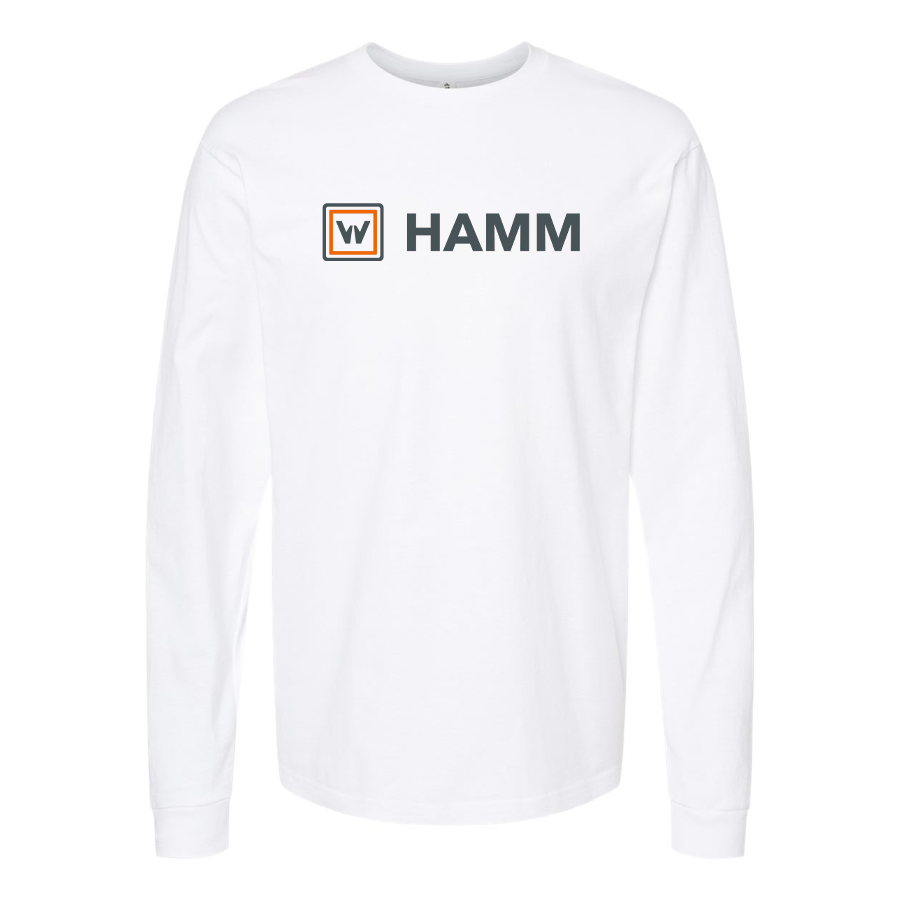 Men's Hamm Logo Cotton Long Sleeve T-Shirt