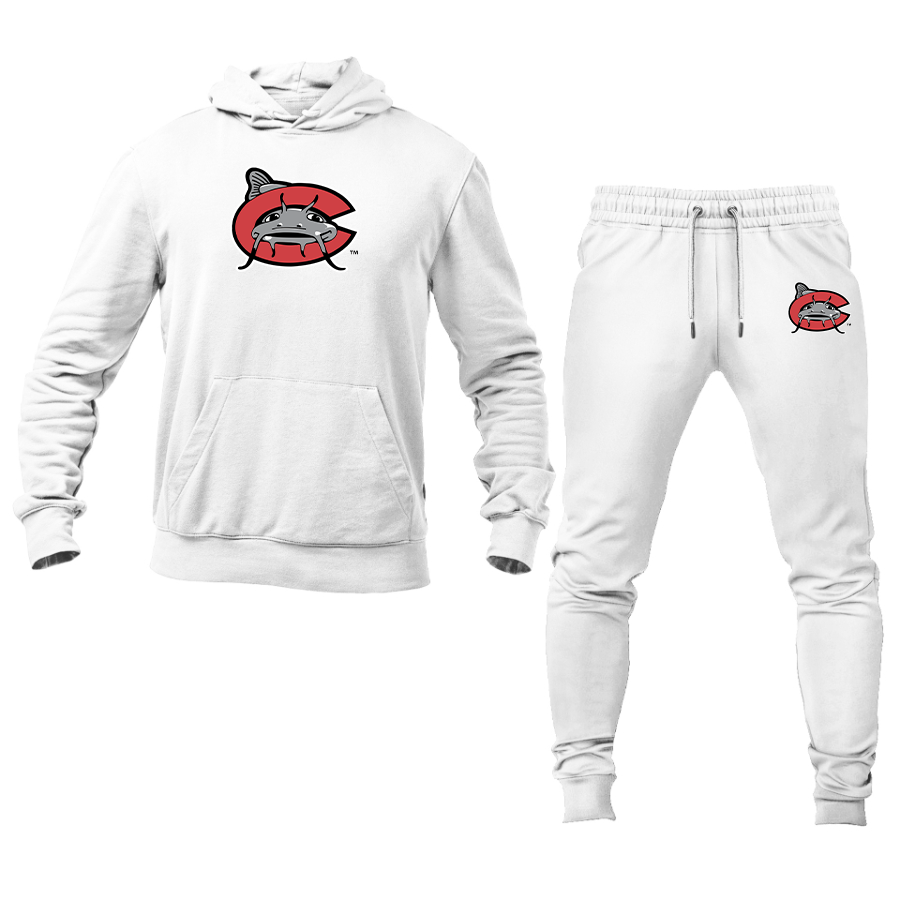 Men's Carolina Mudcats Logo Hoodie Joggers Set