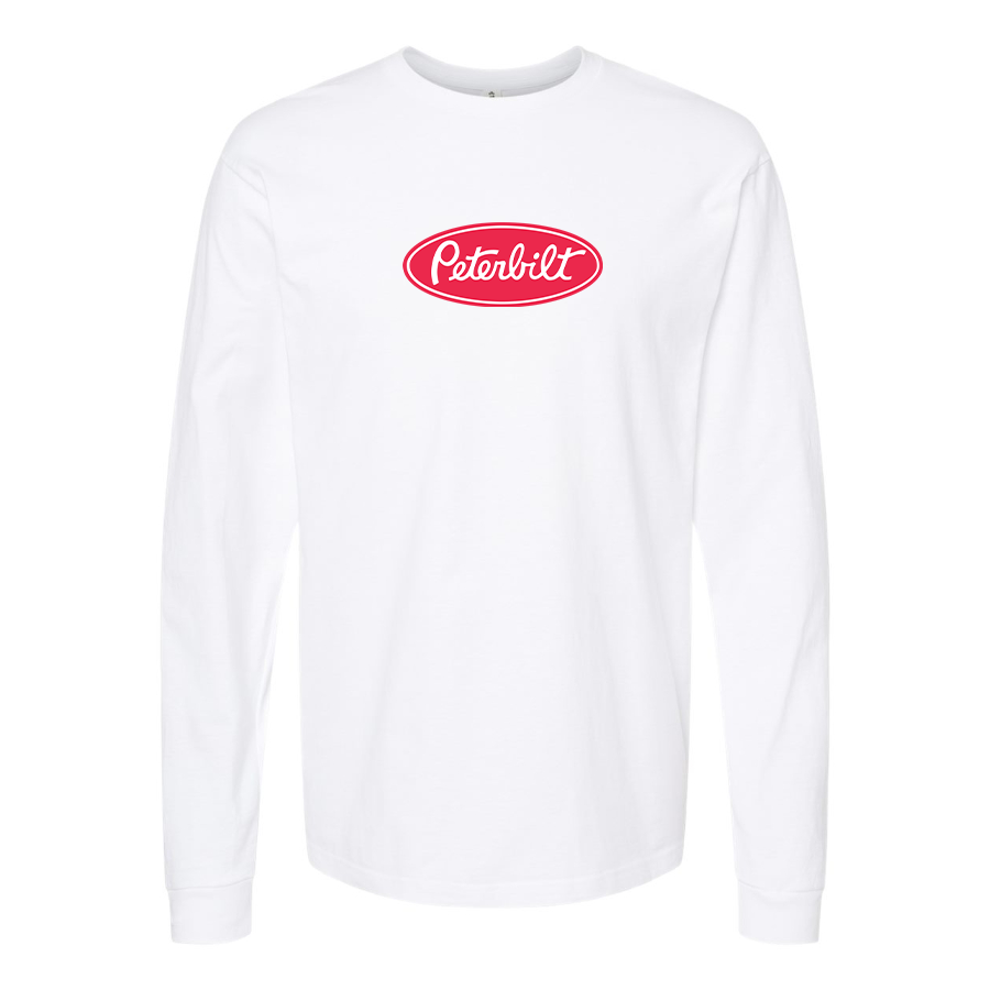 Men's Peterbilt Logo Cotton Long Sleeve T-Shirt