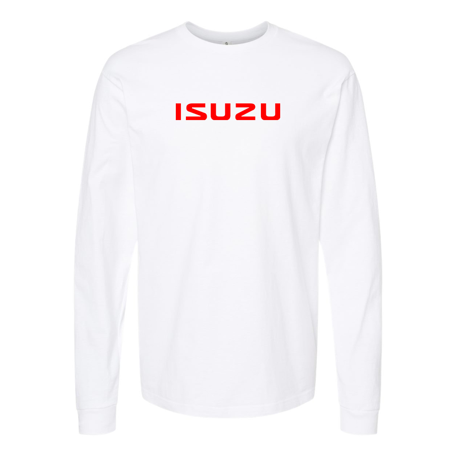 Men's Isuzu Logo Cotton Long Sleeve T-Shirt