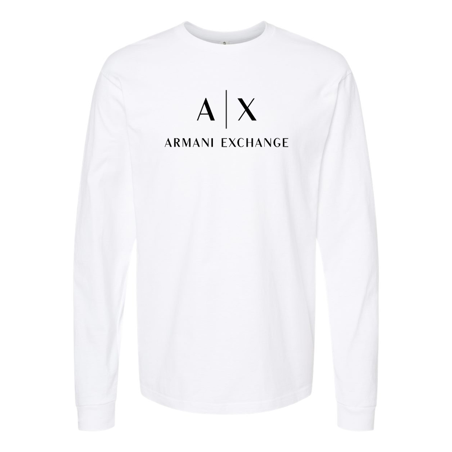 Men's Armani Exchange Logo Cotton Long Sleeve T-Shirt