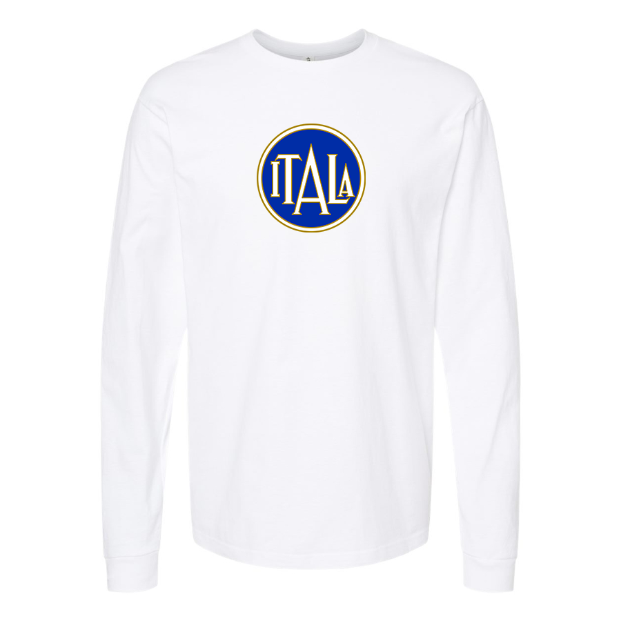 Men's Itala Logo Cotton Long Sleeve T-Shirt