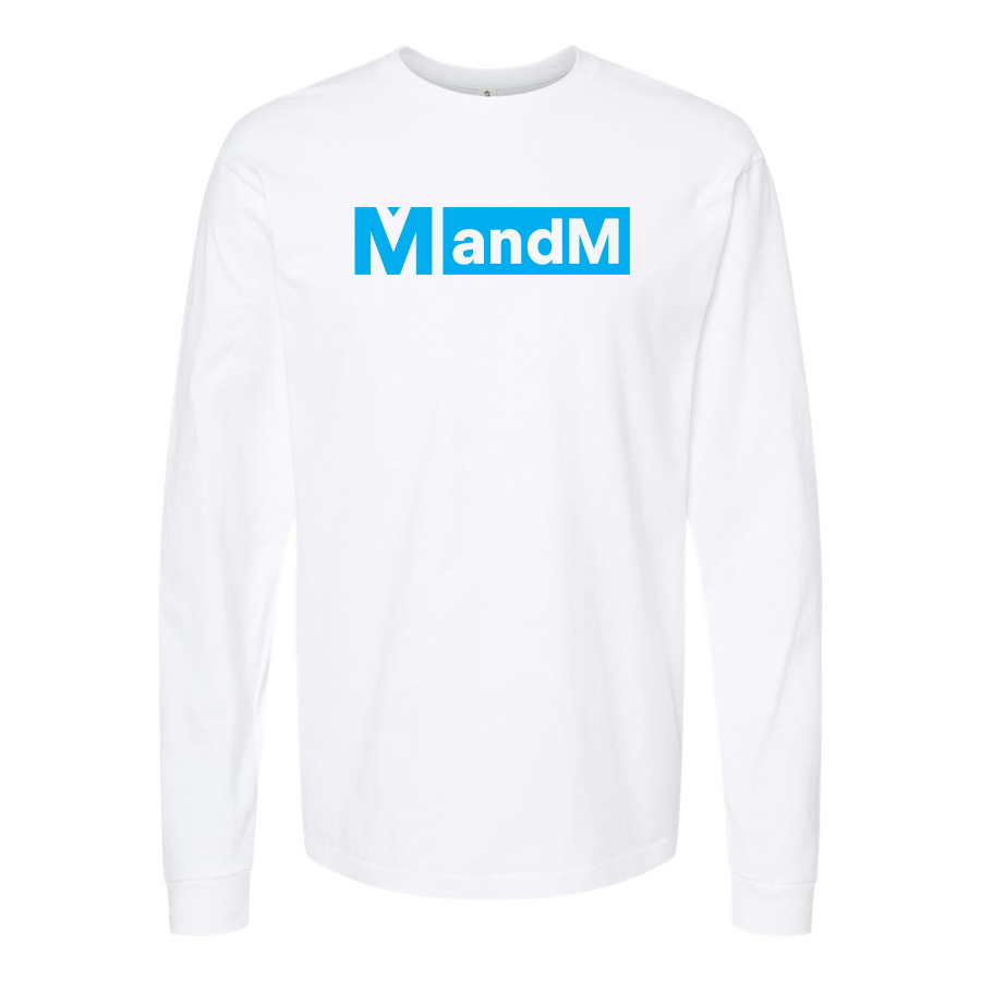 Men's MandM Logo Cotton Long Sleeve T-Shirt