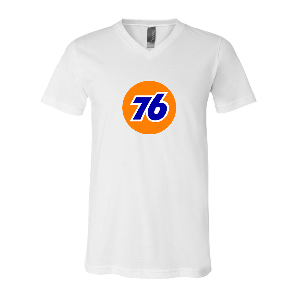 76 Gas Station BELLA CANVAS - Jersey V-Neck T-Shirt