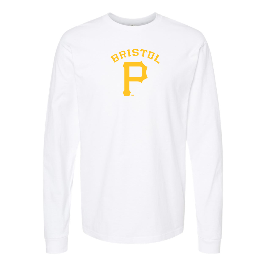 Men's Bristol Pirates Logo Cotton Long Sleeve T-Shirt