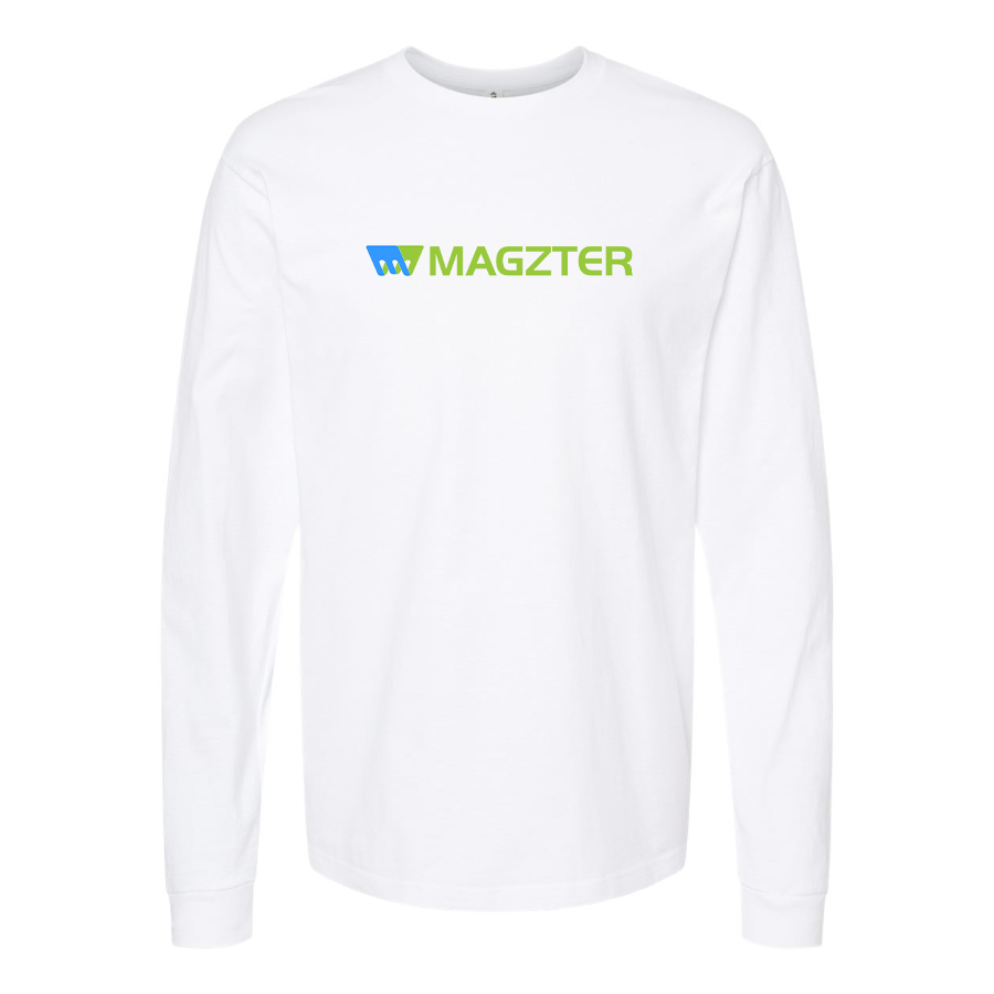 Men's MAGZTER Logo Cotton Long Sleeve T-Shirt
