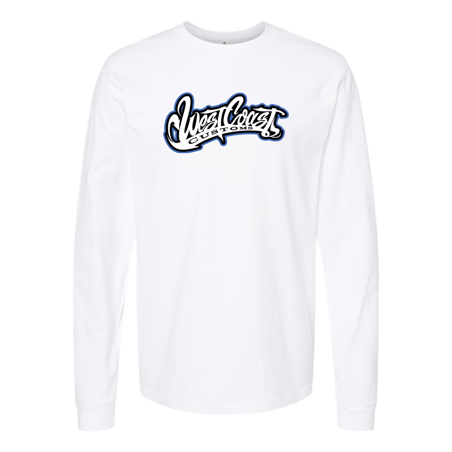 Men's West Coast Customs Logo Cotton Long Sleeve T-Shirt