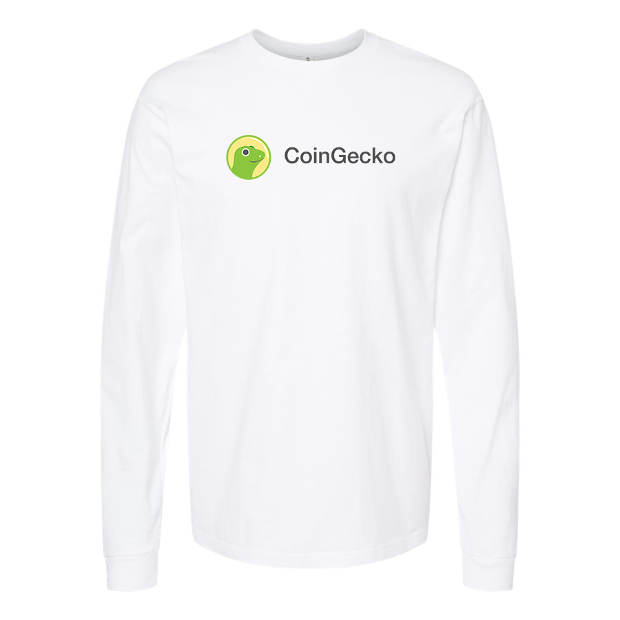 Men's CoinGecko Logo Cotton Long Sleeve T-Shirt