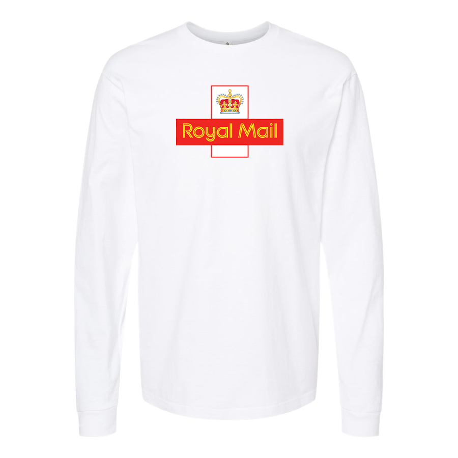 Men's Royal Mail Logo Cotton Long Sleeve T-Shirt