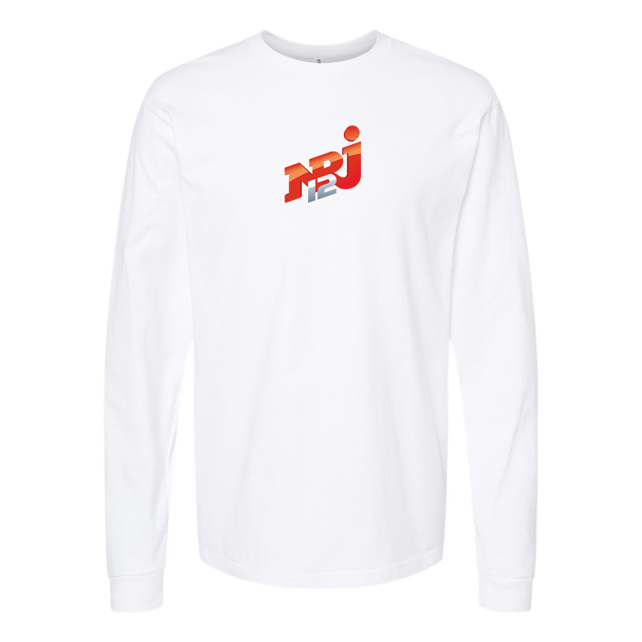 Men's NRJ 12 Logo Cotton Long Sleeve T-Shirt