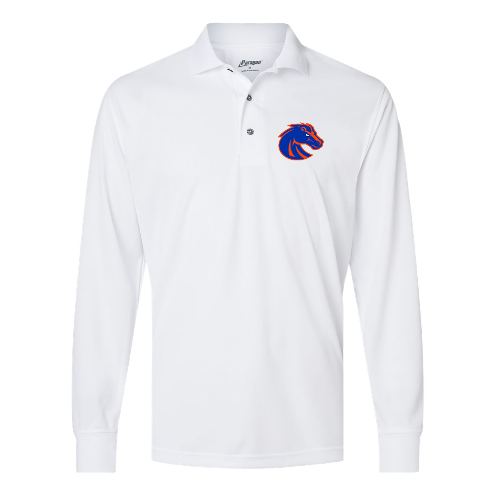 Men's Boise State Broncos Paragon Prescott Long Sleeve Polo