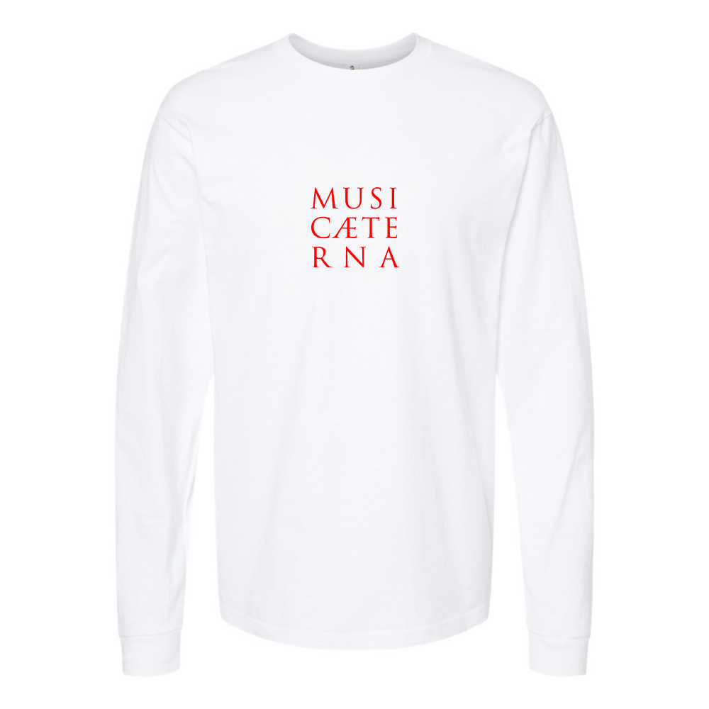 Men's Music Aeterna Logo Cotton Long Sleeve T-Shirt