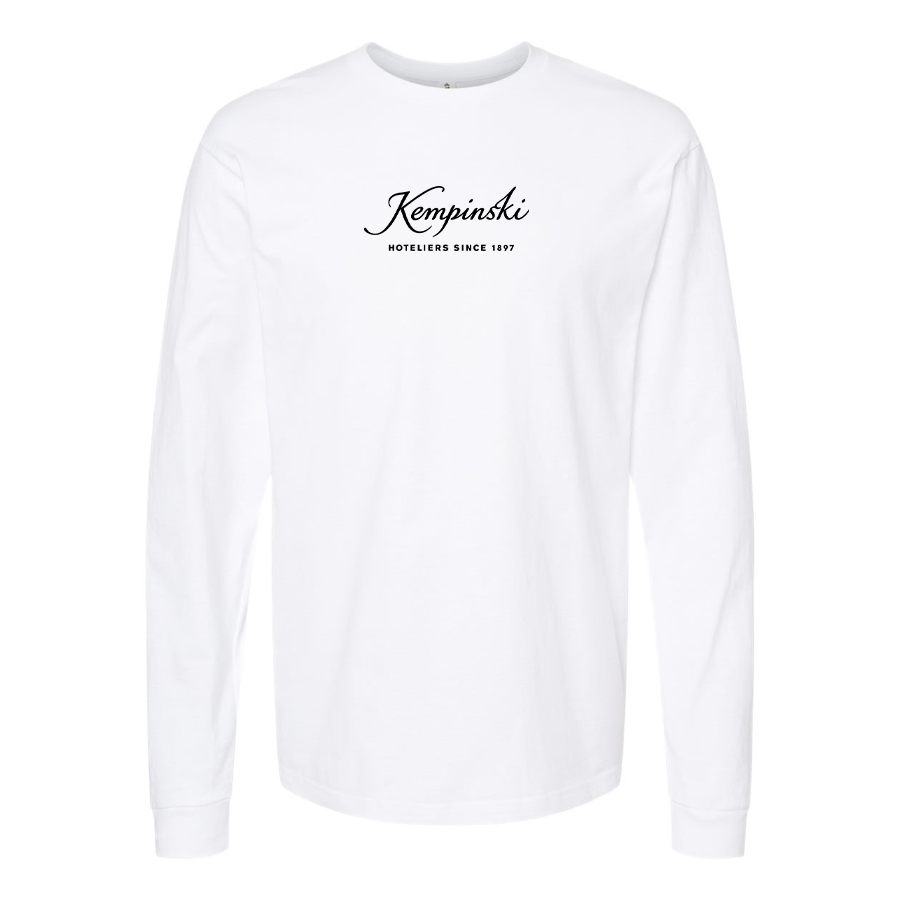 Men's Kempinski Logo Cotton Long Sleeve T-Shirt