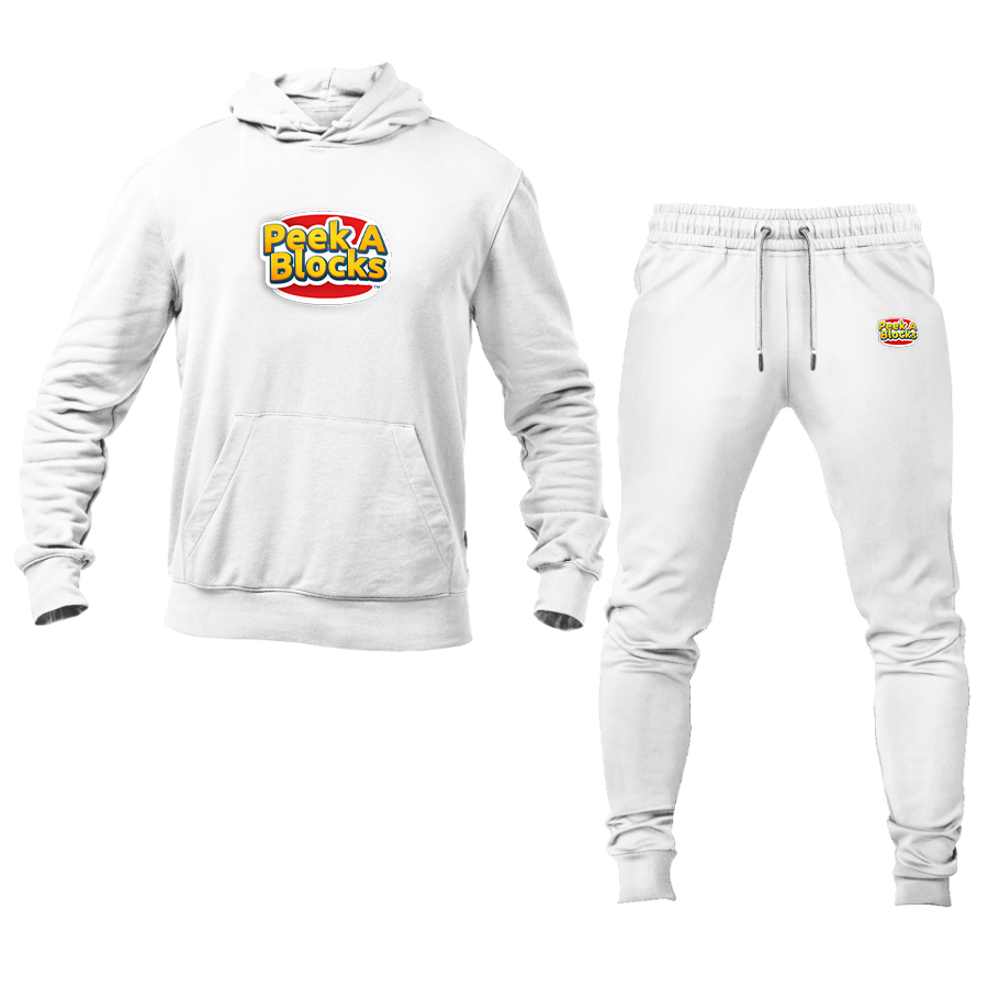 Men's Peek A Blocks Hoodie Joggers Set