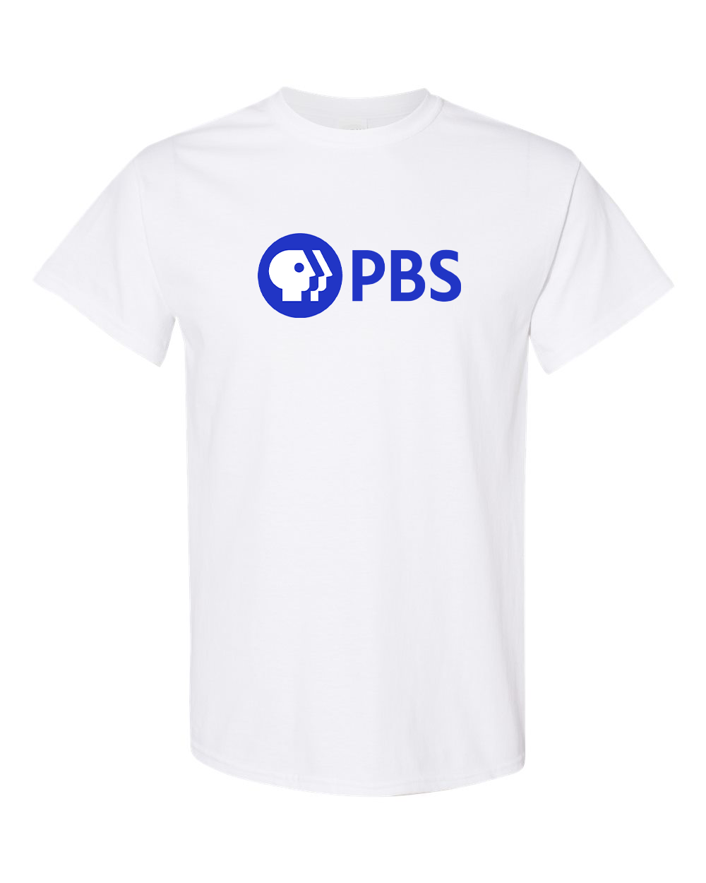Men's PBS Blue Gildan Heavy Cotton T-Shirt