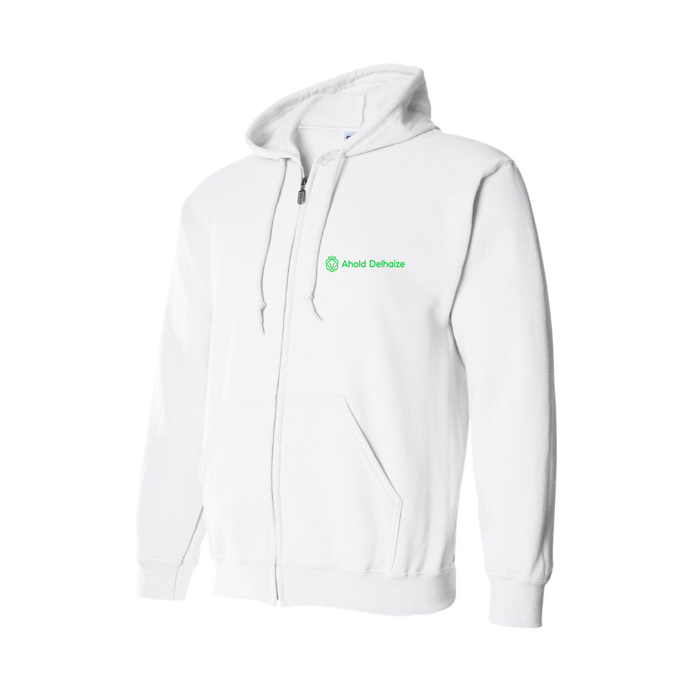 Men's Ahold Delhaize Vertical Logo Zipper Hoodie
