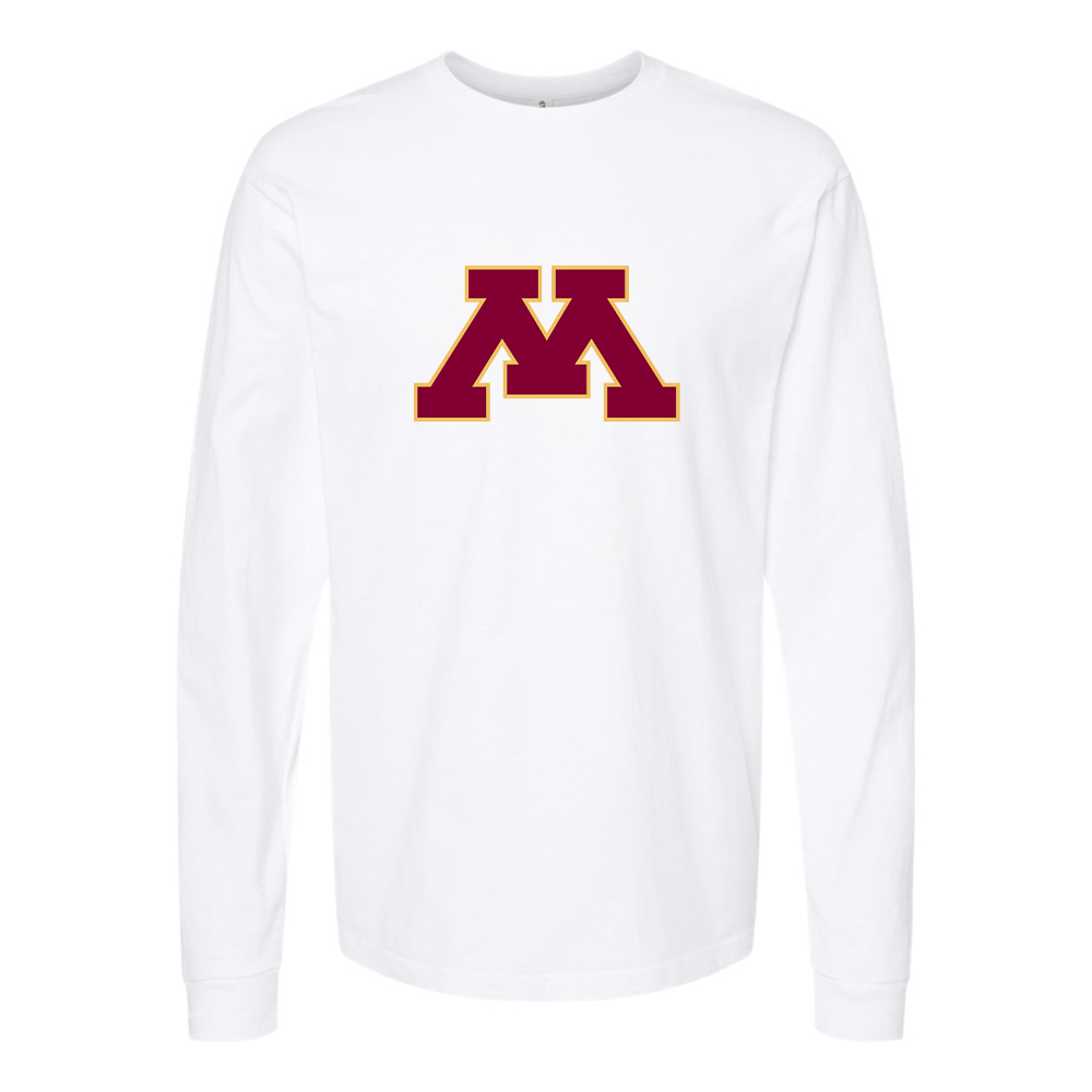 Men's Minnesota Golden Gophers Logo Cotton Long Sleeve T-Shirt