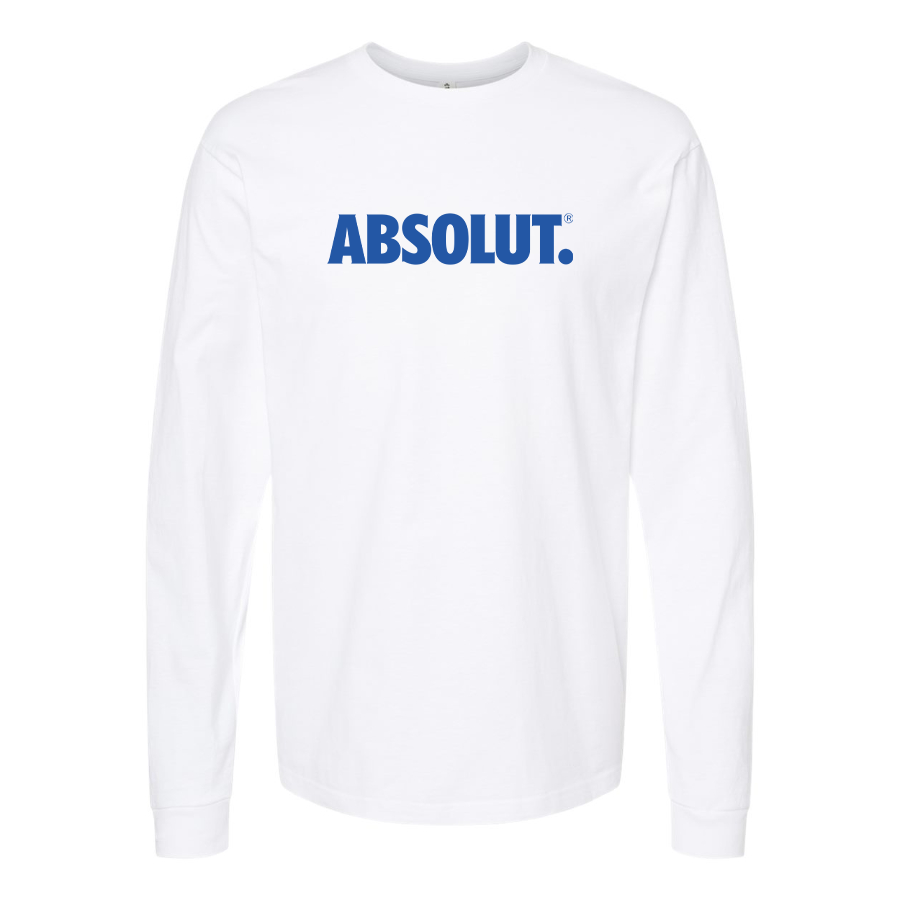 Men's Absolut Logo Cotton Long Sleeve T-Shirt