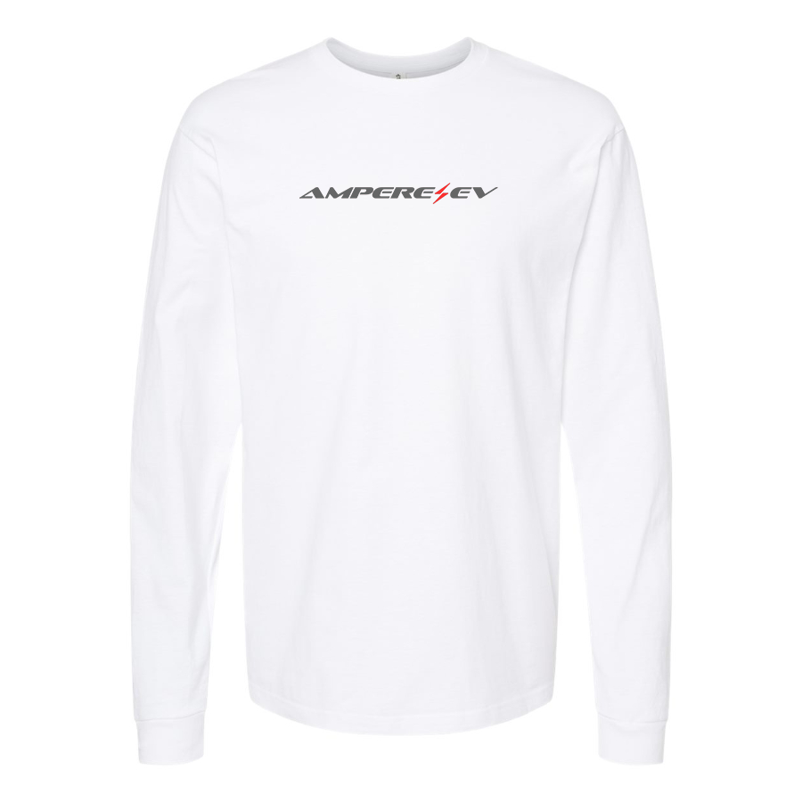 Men's Ampere Logo Cotton Long Sleeve T-Shirt