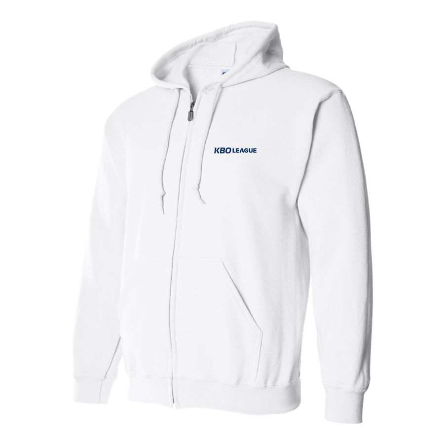 Men's KBO League Logo Zipper Hoodie