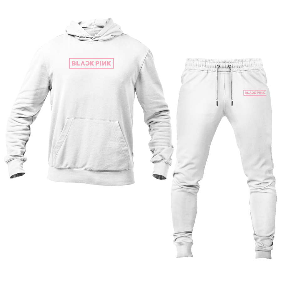 Men's Blackpink Logo Hoodie Joggers Set