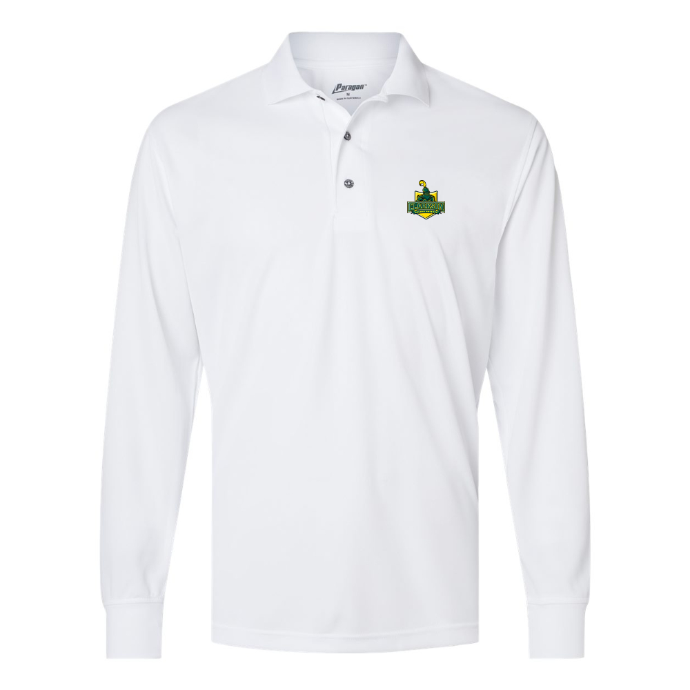 Men's Clarkson Golden Knights Paragon Prescott Long Sleeve Polo