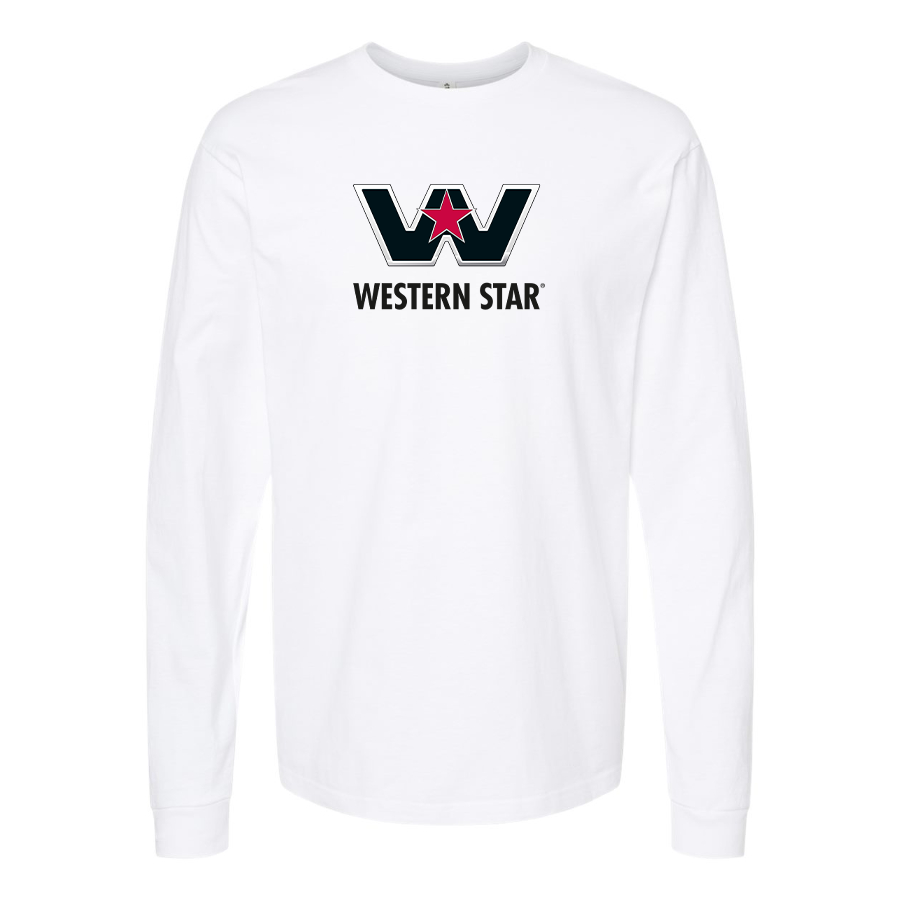 Men's Western Star Logo Cotton Long Sleeve T-Shirt