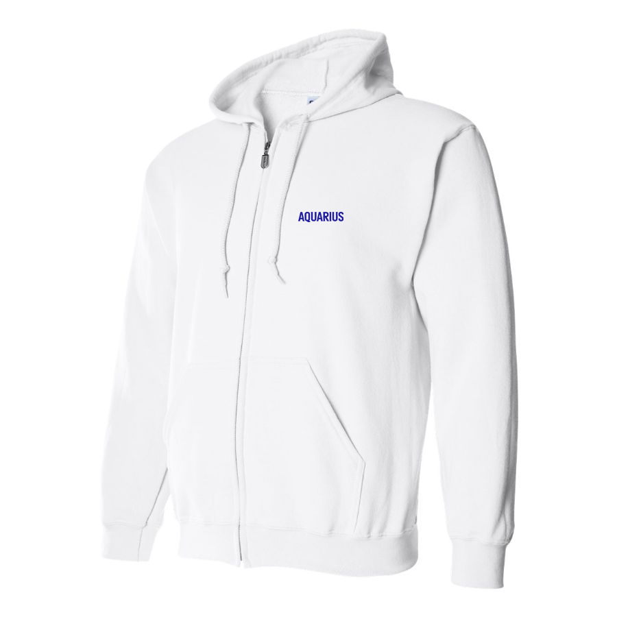 Men's Aquarius Logo Zipper Hoodie