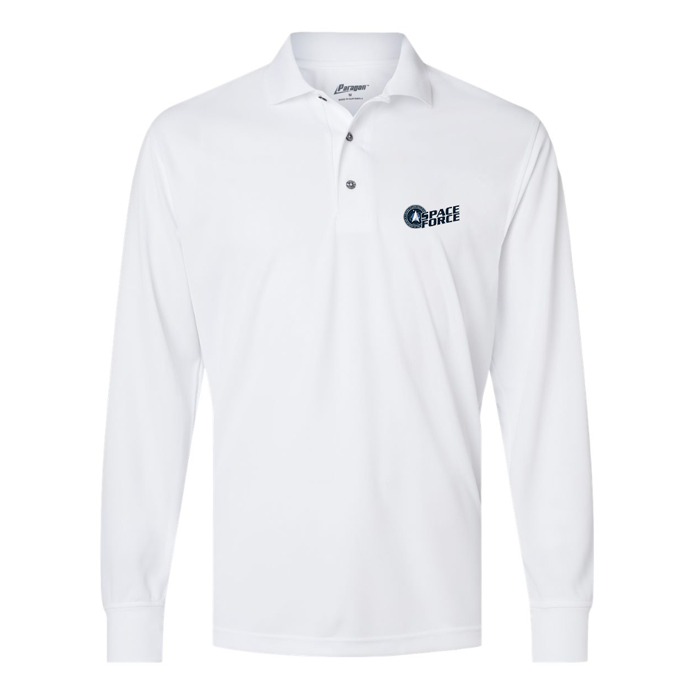 Men's Space Force Paragon Prescott Long Sleeve Polo