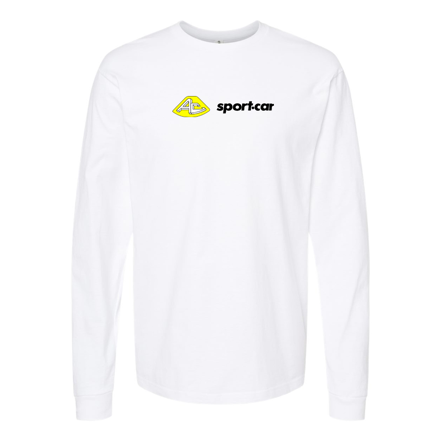 Men's AC Sport Car Logo Cotton Long Sleeve T-Shirt