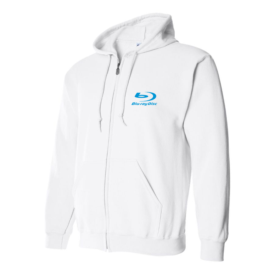 Men's Blu-ray Disc Logo Zipper Hoodie