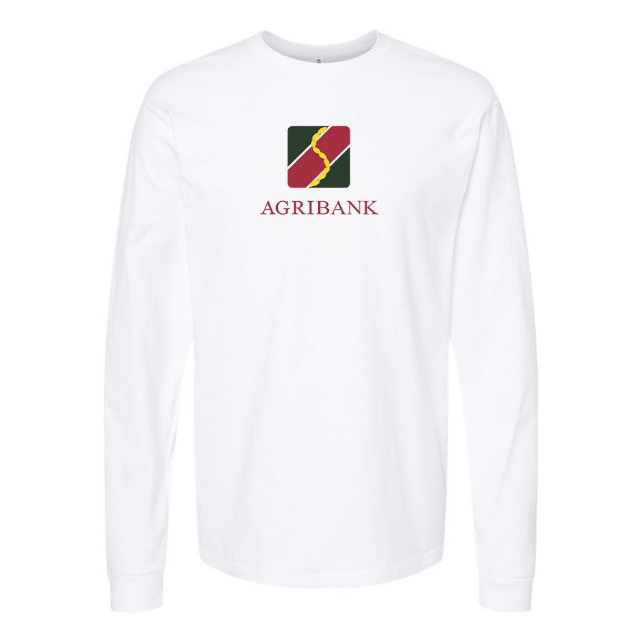 Men's Agribank Logo Cotton Long Sleeve T-Shirt
