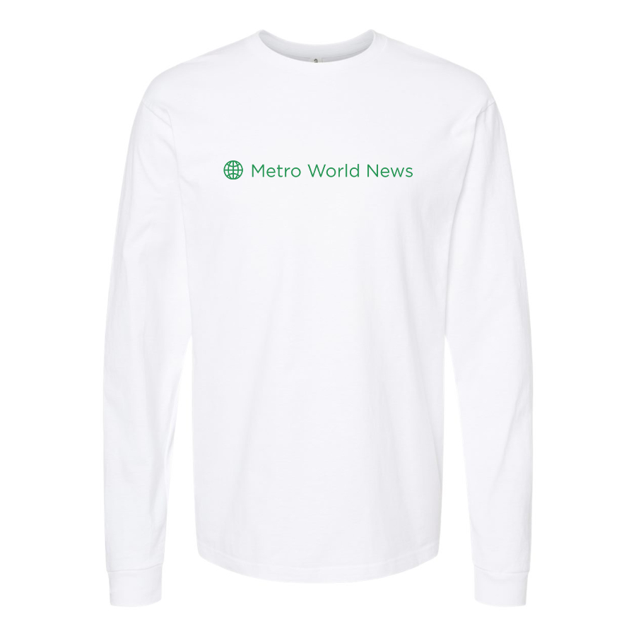 Men's Metro International Logo Cotton Long Sleeve T-Shirt