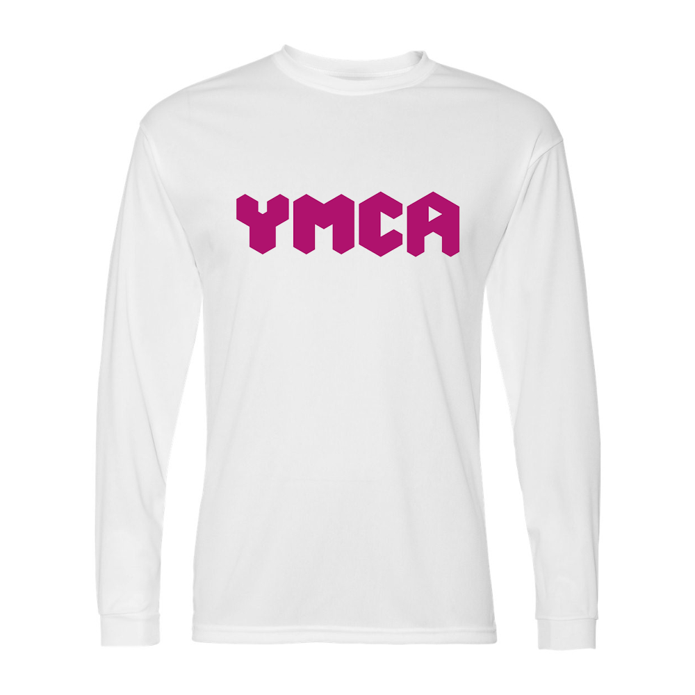Men's YMCA Mauve Performance Long Sleeve T-Shirt