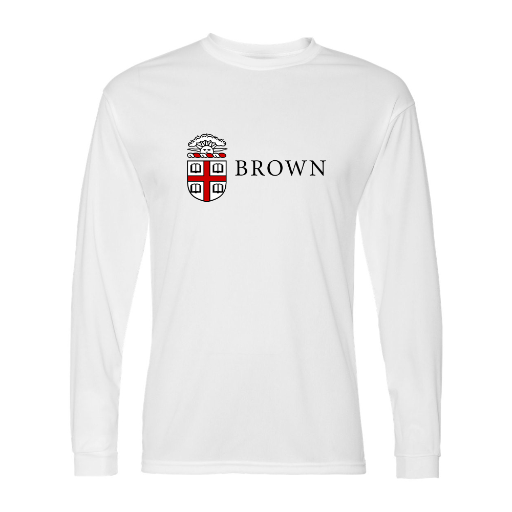 Men's Brown University Performance Long Sleeve T-Shirt