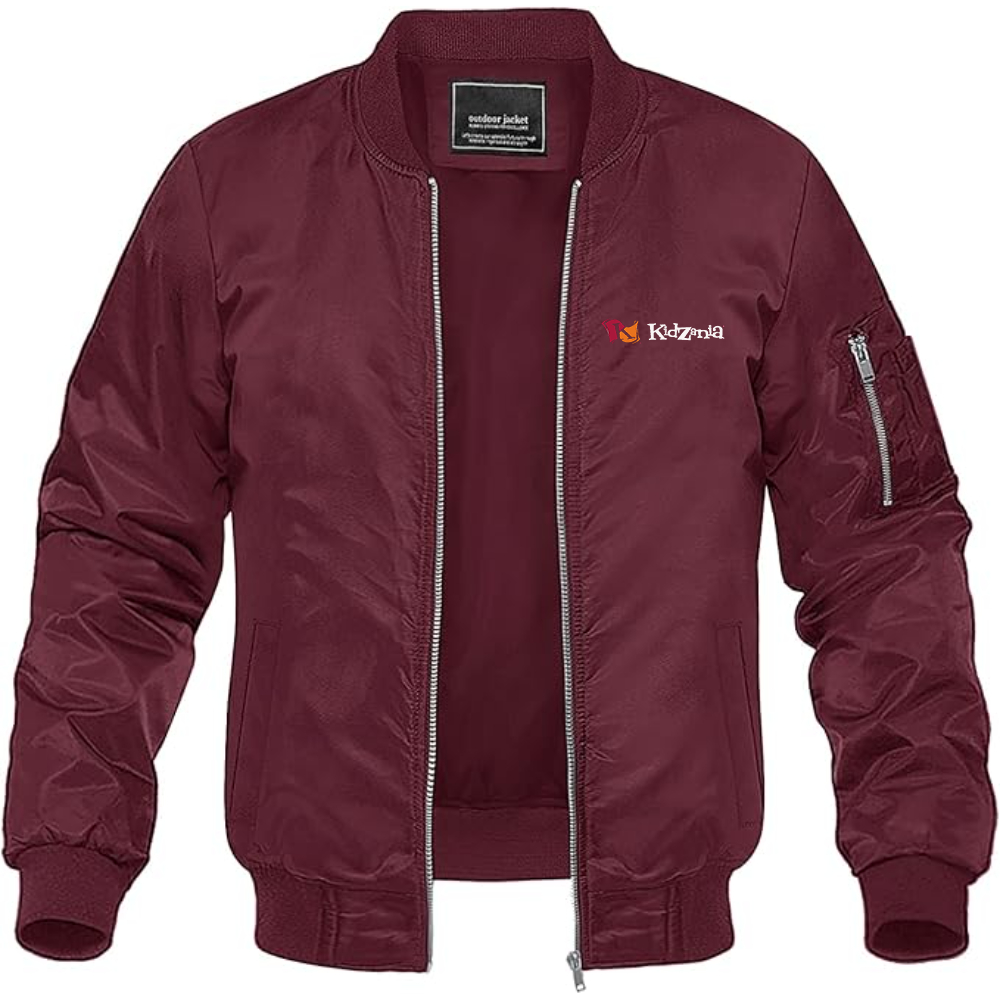 Men's Kidzania Lightweight Bomber Jacket Windbreaker Softshell Varsity Jacket Coat