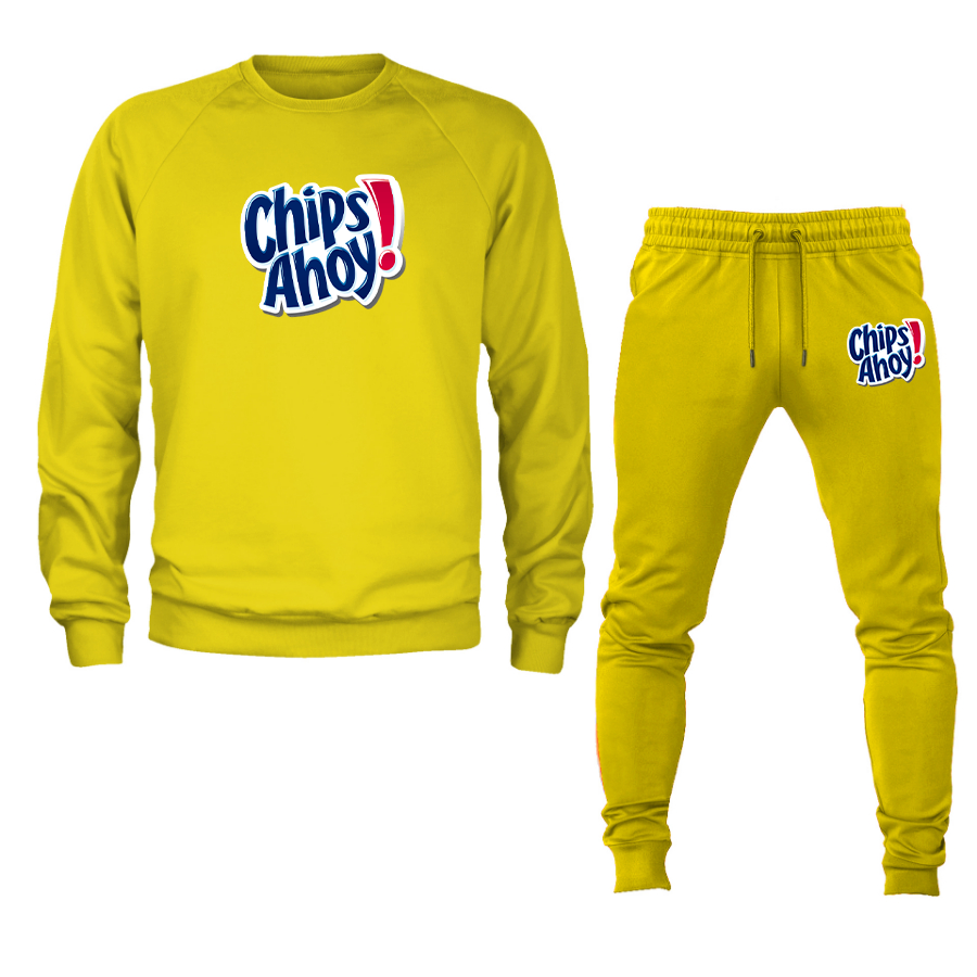 Men's Chips Ahoy Crewneck Sweatshirt Joggers Suit