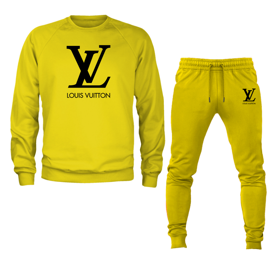 Men's Louis Vuitton Crewneck Sweatshirt Joggers Suit