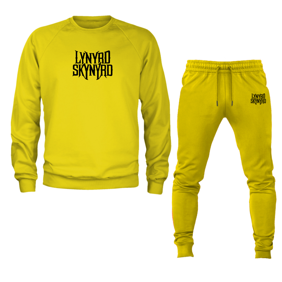 Men's Lynyrd Skynyrd Crewneck Sweatshirt Joggers Suit