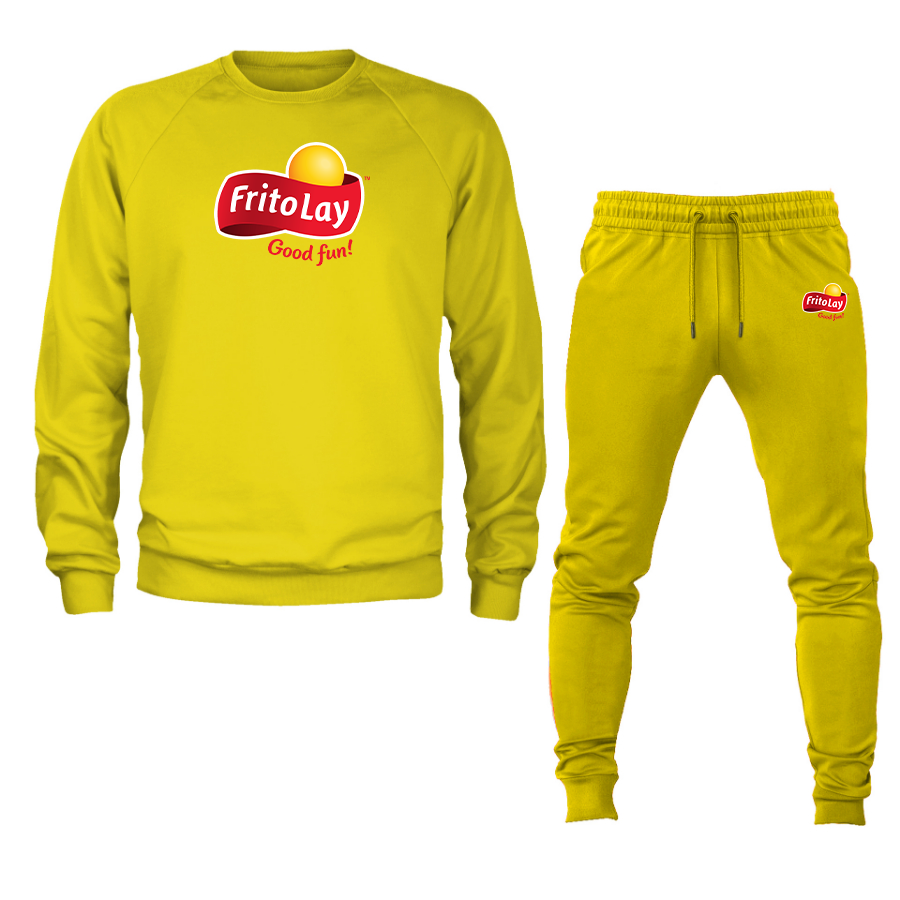 Men's Frito Lay Crewneck Sweatshirt Joggers Suit