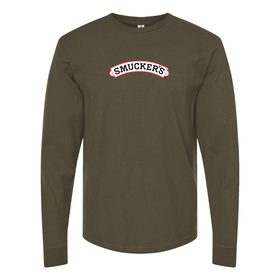 Men's Smucker's Logo Cotton Long Sleeve T-Shirt