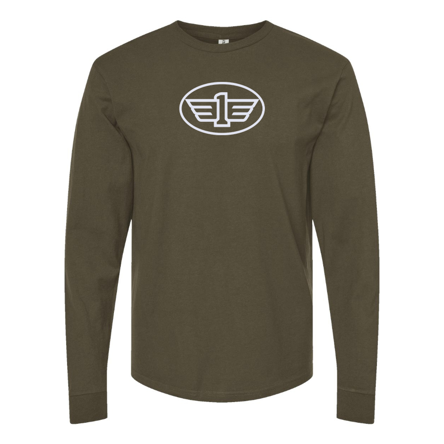 Men's FAW Logo Cotton Long Sleeve T-Shirt