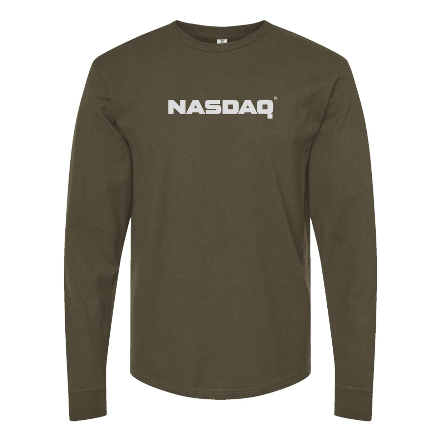 Men's Nasdaq Logo Cotton Long Sleeve T-Shirt