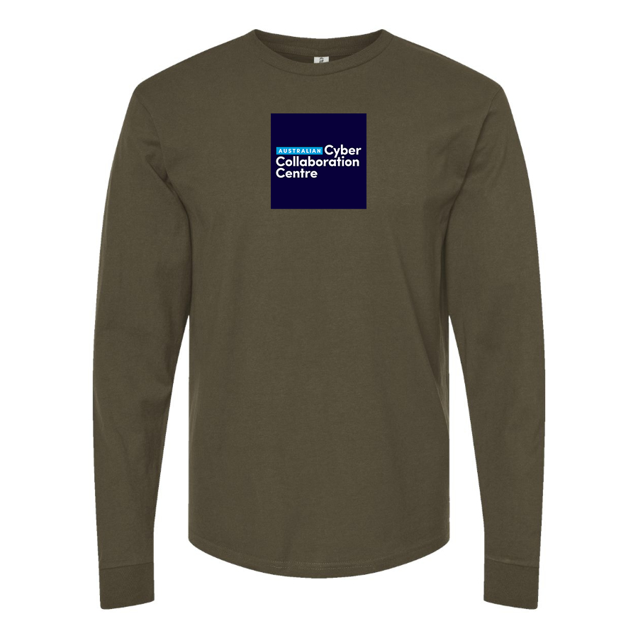 Men's Australian Cyber Collaboration Centre Logo Cotton Long Sleeve T-Shirt